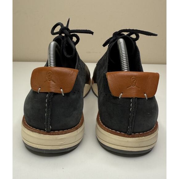 OHW? Owns The Factory Who? Oxford Mens 10 Gray Multi Leather Brogue Comfort Shoe - Picture 4 of 10